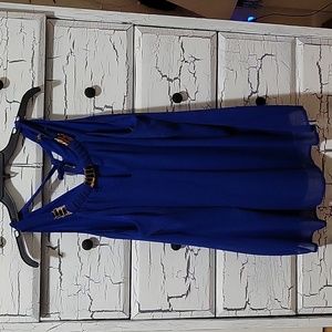 Royal Blue City Chic Flowy Tanktop